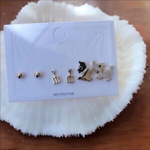 18K Gold Plated stud earrings